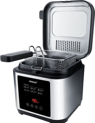 Fritezë dhe fondi Steba DF 150 F, 2.5L, digjitale, inoks argjendtë