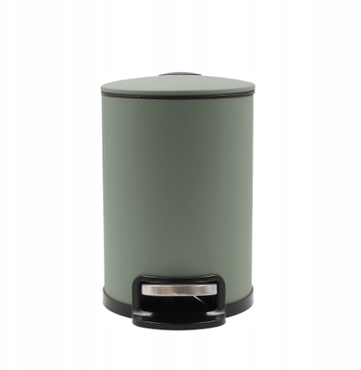 Kанта за отпадоци Douceur D'intérieur Metaline, 3L, со педала, мат зелена