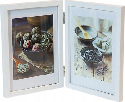 Kornizë foto Focus Frame Rock White Double, dyshe, 13x18 cm, e bardhë