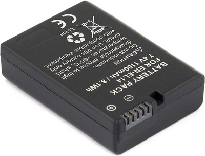 Bateri zëvendësuese EverActive (EVB013) për EN-EL14, 1100mAh, e zezë