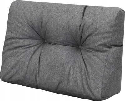 Jastëk për stol paletesh Hobbygarden SHORT BACKREST LEO, pëlhurë Ekolen, ngjyrë grafit