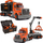 Set kamion lodër Smoby Black + Decker, 3 në 1, i zi / portokalltë