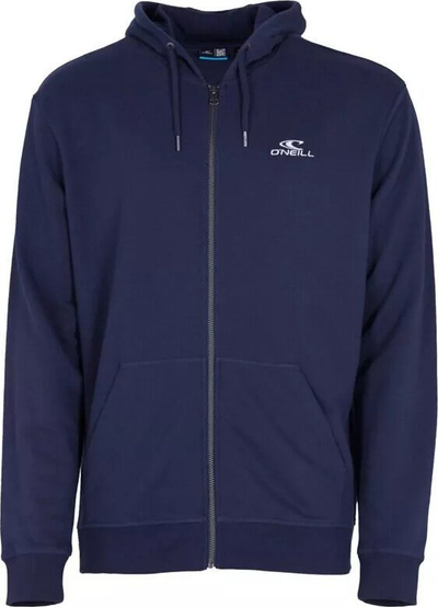 Ханорак O'Neill Small Logo FZ Hoodie M, памук рециклиран полиестер, со капуљача, сив