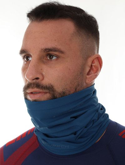 Shall sportiv për qafë Brubeck Athletic KM10350, për të gjithë, L/XL, blu navy