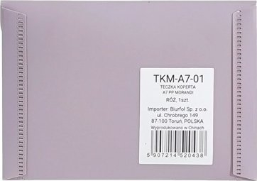 Folder dokumentesh Biurfol A7, PP soft touch, me buton, rozë Morandi