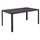 Tavolinë metalike + xham 150×90×75 cm,"HM5767.01", gri