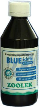 Preparat për akuarium ZOOLEK Blue Ichtio, për ujë të ëmbël, 250ml