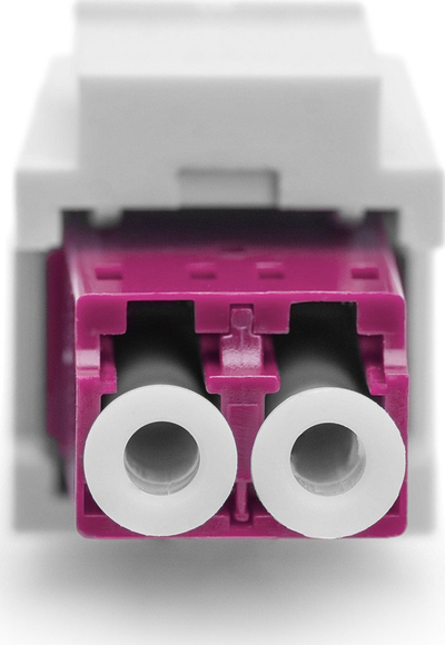 Adaptor fibër optike Digitus LC LC, duplex, multimode OM4, keystone