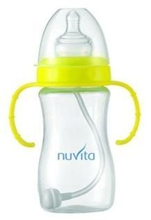 Shishe vetë ushqyese Nuvita, 270ml, e verdhë