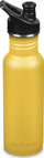 Shishe uji Klean Kanteen Classic, me kapak sport, Old Gold