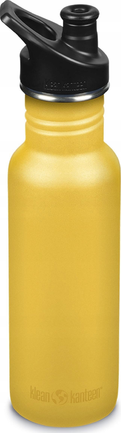 Shishe uji Klean Kanteen Classic, me kapak sport, Old Gold