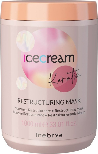 Maskë flokësh Restructuring, për flokë të drejtë, kundër frizit, 200ml