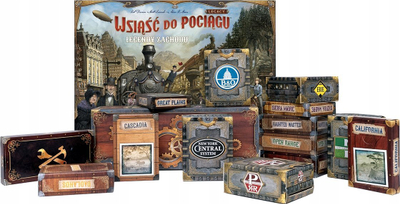 Lojë tavoline Rebel Ticket to Ride Legacy Legends of the West, kampanjë 12 lojëra, strategjike, shumëngjyrëshe