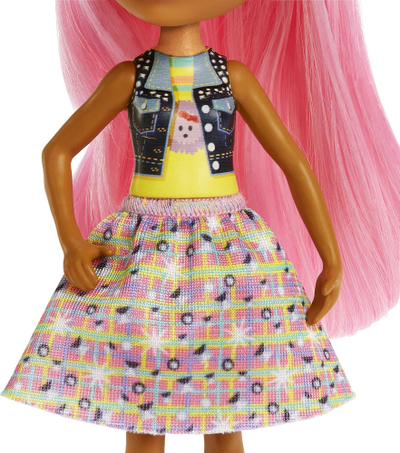 Kukull Mattel Enchantimals City Tails Hensley Hedgehog, me figurinë Spiney, me aksesorë, shumëngjyrëshe