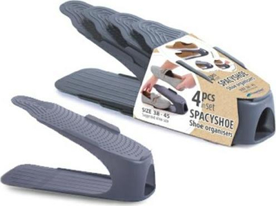 Rregullues këpucësh Prosperplast SHOE ORGANIZER PIOBM4-S433, set me 4 copë, për nr. 38-45, antracit