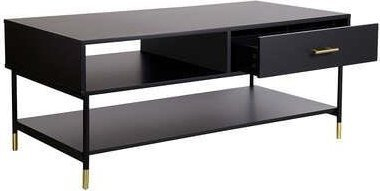 Tavolinë kafeje Eazy Living Bridgett, 110 cm, e zezë