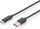 Digitus USB Type-C Поврзувачки Кабел, Type A до C, 3 m, Црн