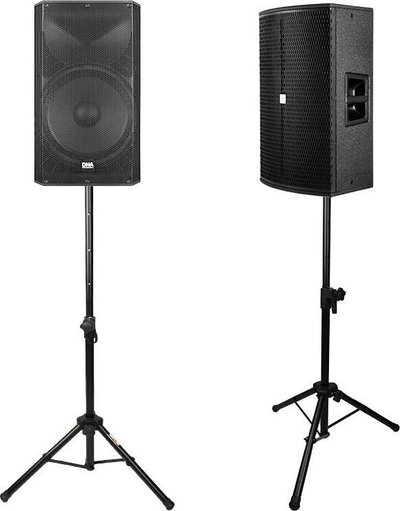 Stativ për boxa STAND4ME BOX 115, set 2 copë, lartësi 65 115 cm, i zi