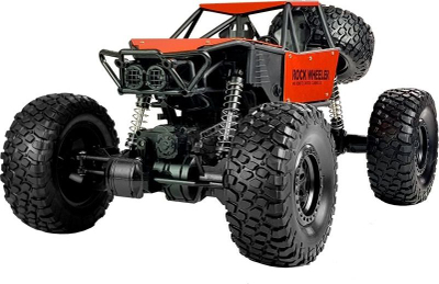Makinë lodër Monster Truck Leantoys me pult 2.4GHz, shkallë 1:8, portokalli