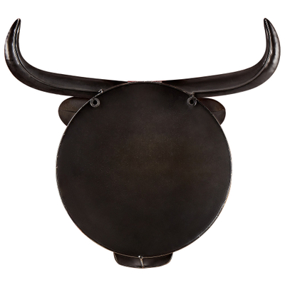 Dekor muri Beliani ERBIUM Bull, metal 41cm, gri