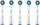 Kokë për brushë elektrike Oral-B EB50-5, 5 copa, të bardha