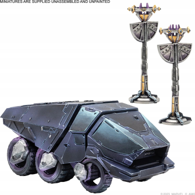 Aksesor loje tavoline Asmodee Marvel Crisis Protocol Kingdom of Wakanda Terrain Pack, zgjerim terreni, mbi 14 vjeç, shumëngjyrësh