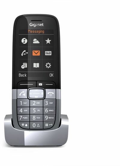 Telefoni pa tel Gigaset SL850H Pro, ekran me ngjyra, profesional, i zi