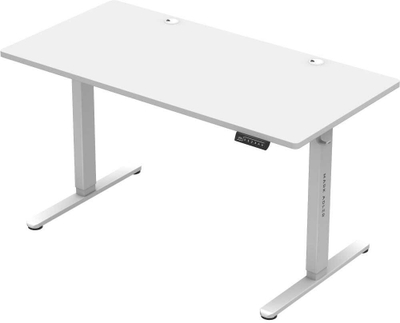 Tryezë zyre elektrike Mark Adler Leader 7.4, lartësi që e çon e e ul, 140 x 70 cm, e bardhë