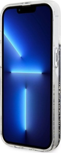 Futlle telefoni Guess Liquid Glitter Marble për iPhone 14 Pro, hardcase, e zezë