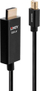 Kabllo Lindy Mini DisplayPort në HDMI 3 metra, 4K 60Hz, e zezë
