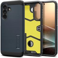 Mbulesë telefoni Spigen Tough Armor për Galaxy A57 5G, mbrojtje e fortë, me këmbë mbajtëse, gri Metal Slate