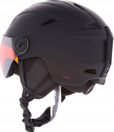 Helm skish Cairn Impulse me vizor, in-mold, me ajrosje që rregullohet, e zezë