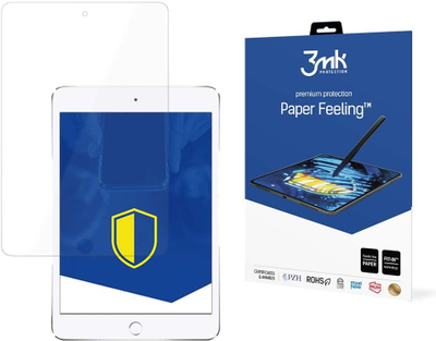 Заштитна фолија 3mk Paper Feeling за iPad 9.7" 2017, текстура на хартија, пакување 2 парчиња, транспарентна