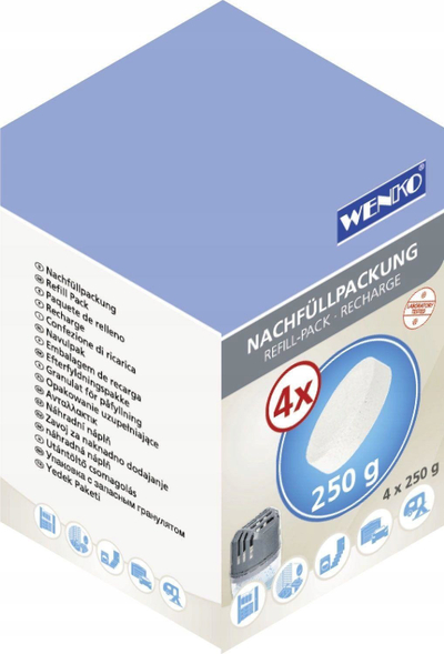 Refill për thithës lagështie Wenko, 4 copa, 250 g