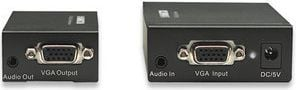 Extender VGA Manhattan Cat5/5e/6, video dhe audio, deri 300 m, i zi