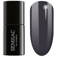 Llak xheli për thonj Semilac 016 Grunge, UV hibrid, 7ml, gri e errët
