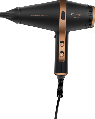 Tharëse flokësh Concept ELITE Ionic Infrared Boost VV6030, 2200W, kabllo 3m, e zezë kafe