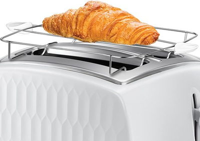 Toster Russell Hobbs Honey Comb 26060-56, 2 feta, 850W, i bardhë