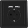 Prizë muri Lanberg, 230V, 1x AC + 2x USB 2.1A, e zezë