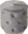Puf kadife CARROLLTON Velvet Pouffe, bazë metalike, gri