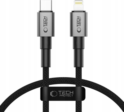 Kabëll Lightning Tech‑Protect Ultraboost DNA, PD 27W 3A, 25cm, gri