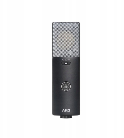 Mikrofon kondensator AKG C114, diafragmë e madhe, multi pattern, i zi