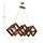Llambë tavani dru arre + ar 75×28×80 cm (HM7513.01)