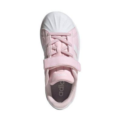 Atlete për kalamaj Adidas Streettalk, shollë gome, mbyllje me shirit ngjitës, rozë me të bardhë
