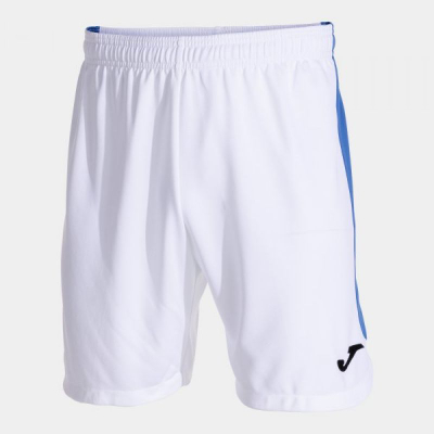 Pantallona të shkurtra sportive për kalamaj Joma Glasgow II Kids, poliester, Micro Mesh, të bardha blu