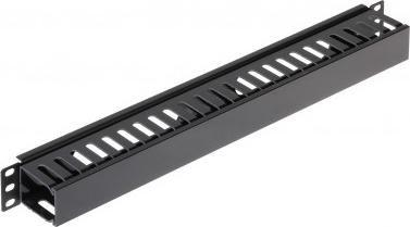 Organizues kabllosh OKR-24/P për dollap RACK, i zi