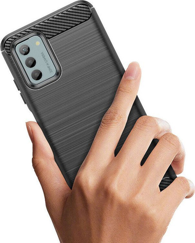 Mbulesë telefoni Carbon Case për Nokia G22 G42, TPU, dizajn karbon, e zezë