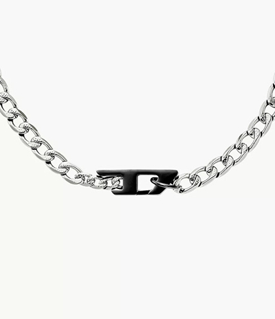 Varëse unisex Diesel D Logo DX1636931, e argjendtë/ e zezë