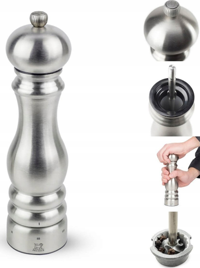 Mulli piperit Peugeot Paris Chef, 22cm, çelik inoks, argjend