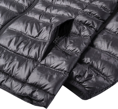 Xhaketë për goca Iguana Marcha Jacket W 92800439343, me pupla pate, me kapuç, e zezë